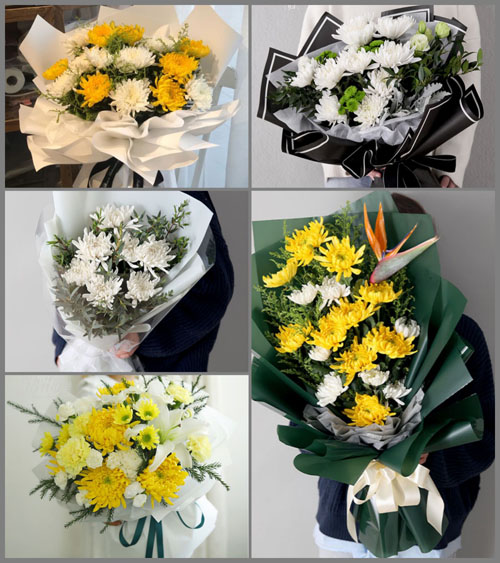 广东湛江市吴川市博铺街道水清社区白事花束代送